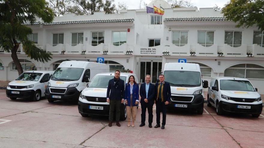 La Mancomunidad entrega cinco furgones taller a Benalmádena