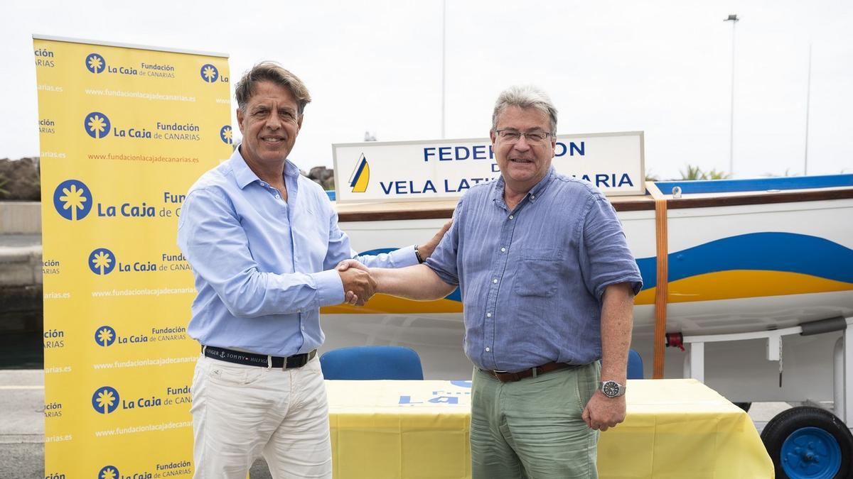 La Fundación La Caja de Canarias renueva su compromiso y suma 32 años de apoyo a la Vela Latina Canaria.