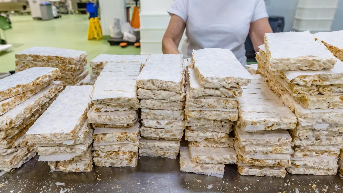 Pastillas de turrón de Alicante.