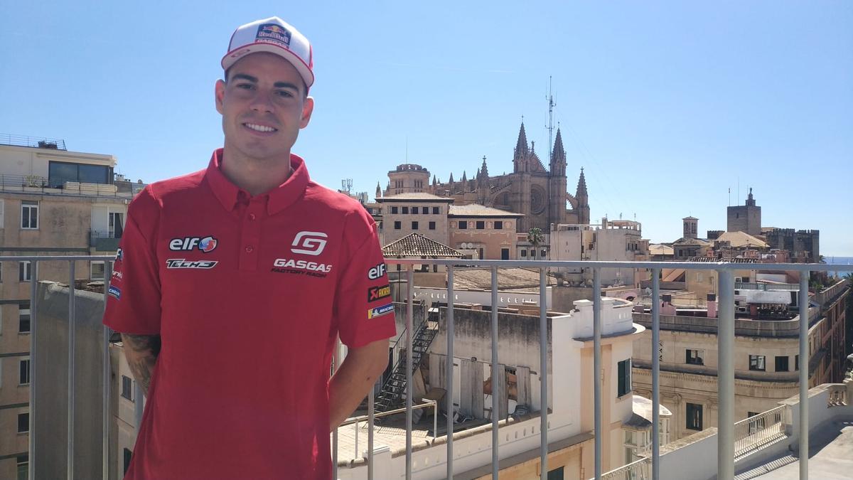 El piloto mallorquín Augusto Fernández, este mediodía, en el hotel Nivia Born Boutique de Palma.