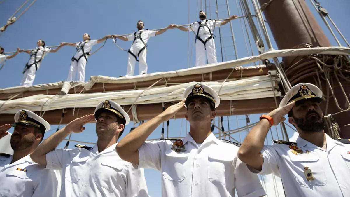 El Juan Sebastián de Elcano llega a Santo Domingo con la princesa Leonor a bordo