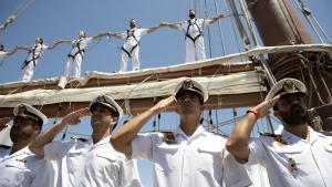 El Juan Sebastián de Elcano llega a Santo Domingo con la princesa Leonor a bordo