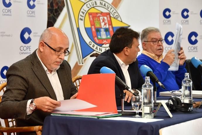 07/05/2019 LAS PALMAS DE GRAN CANARIA. .Los candidatos de los principales partidos al Cabildo de Gran Canaria contrastan sus propuestas en un debate organizado or la cadena COPE, en el Real Club Náutico de Gran Canaria. Nueva Canarias, Antonio Morales. JxGC Coalición Canaria, José Miguel Bravo de Laguna. PP AV, Marco Aurelio Pérez. Sí Podemos, Sara Ramírez. PSOE, Luis Ibarra.  Fotógrafa: YAIZA SOCORRO.  | 07/05/2019 | Fotógrafo: Yaiza Socorro