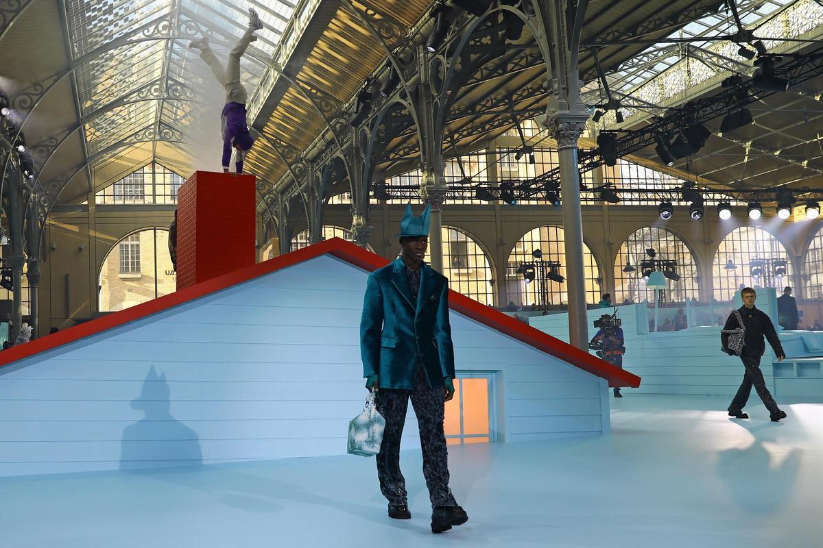 Louis Vuitton presents the last collection of Virgil Abloh during Men's Fashion Week in Paris