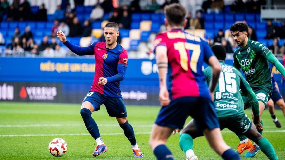 El Barça Atlètic se estrelló contra un muy buen Arenteiro