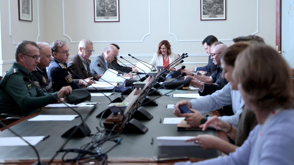 Reunión de la junta de seguridad &quot;posfallas&quot; de hoy en el Ayuntamiento de València