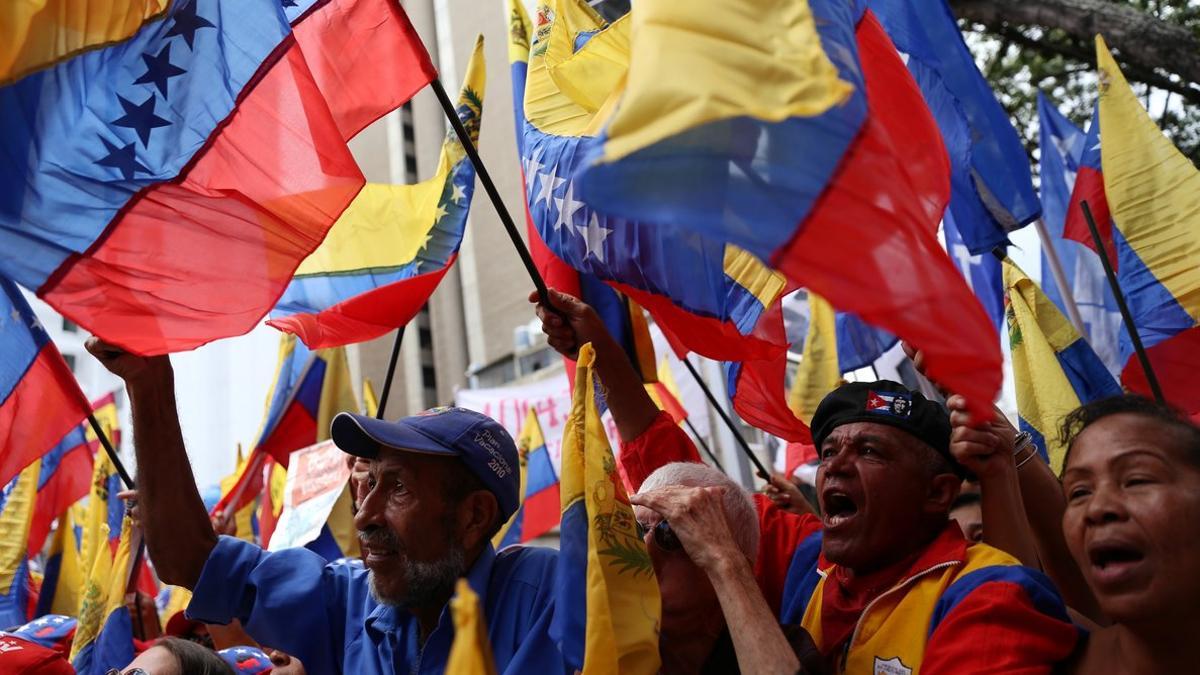 Manifestación en Caracas