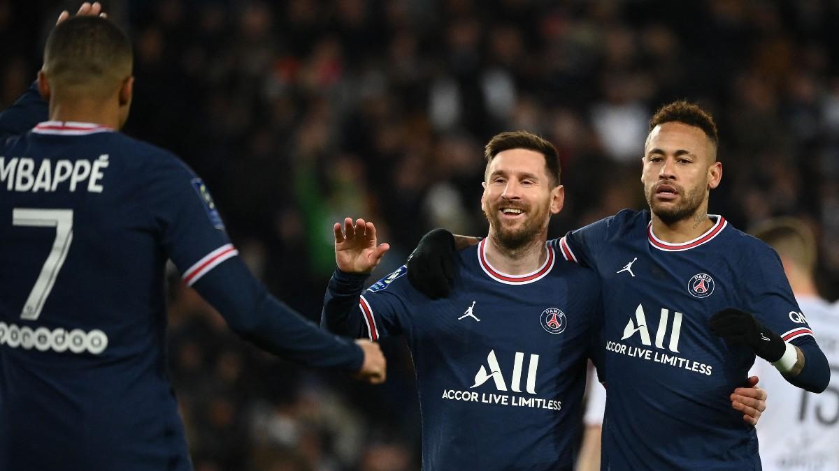 Messi y Neymar, durante un partido del PSG