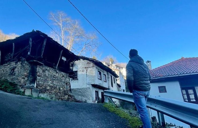 El pueblo de Llameres, en Aller.