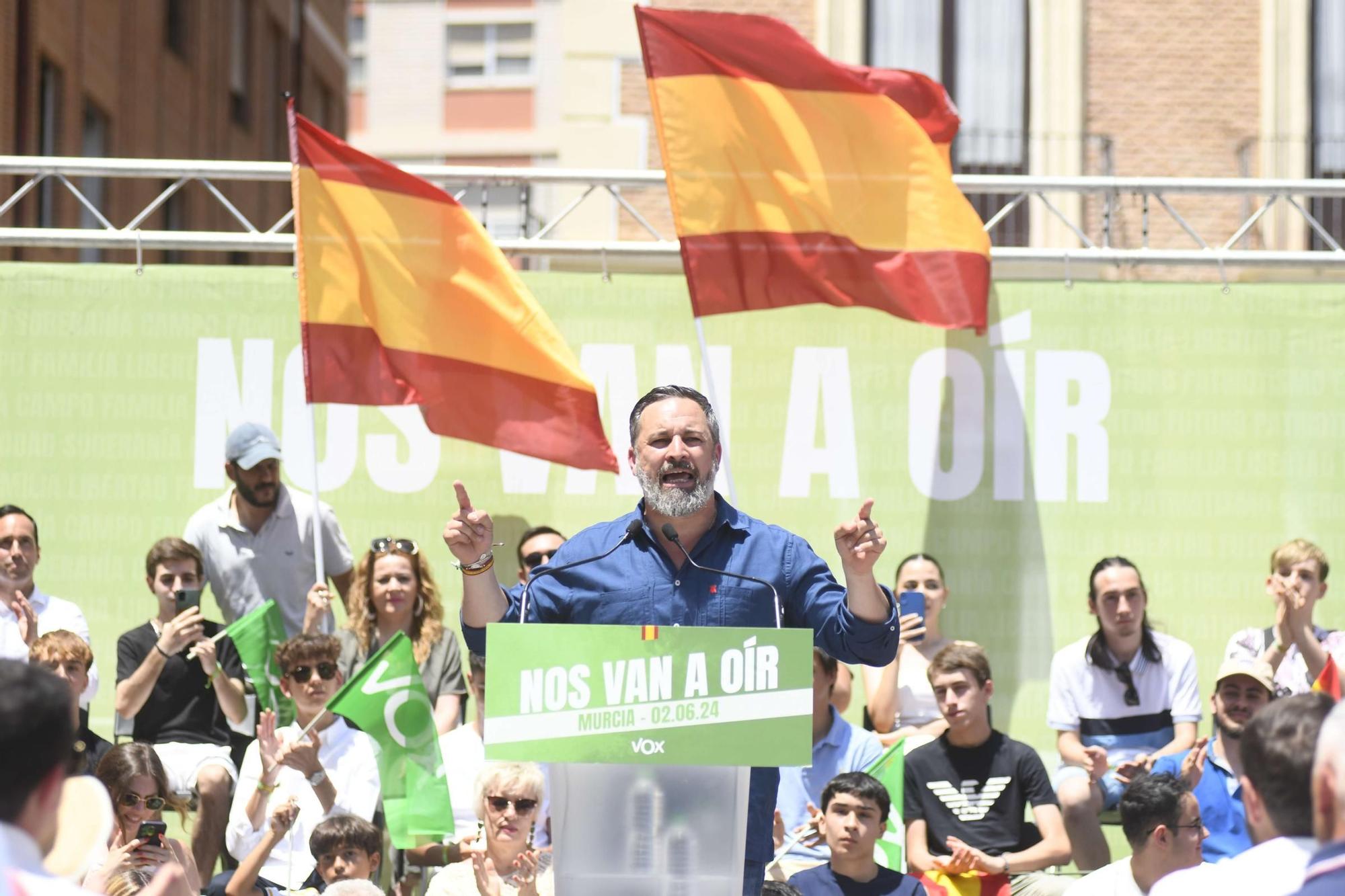 Acto de Santiago Abascal y Jorge Buxadé en Murcia