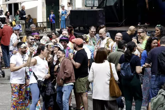 San Martiño Pinario revive el Santiago de 1976 con '50 anos aló': "Esta festa creceu moito"