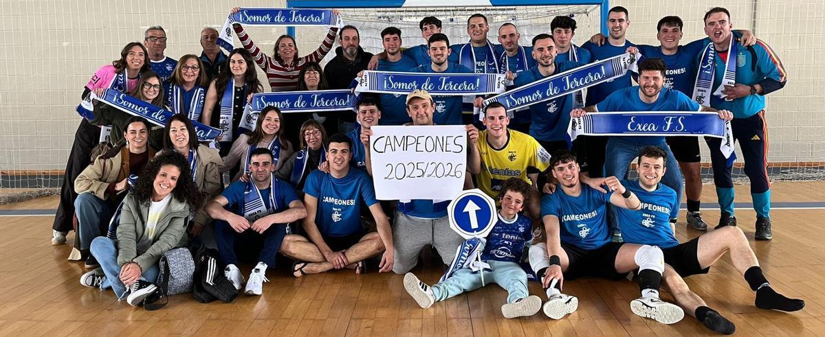 El club se proclamó campeón del grupo 2 de la liga autonómica de fútbol sala tras vencer al Pinseque por 6 a 7.