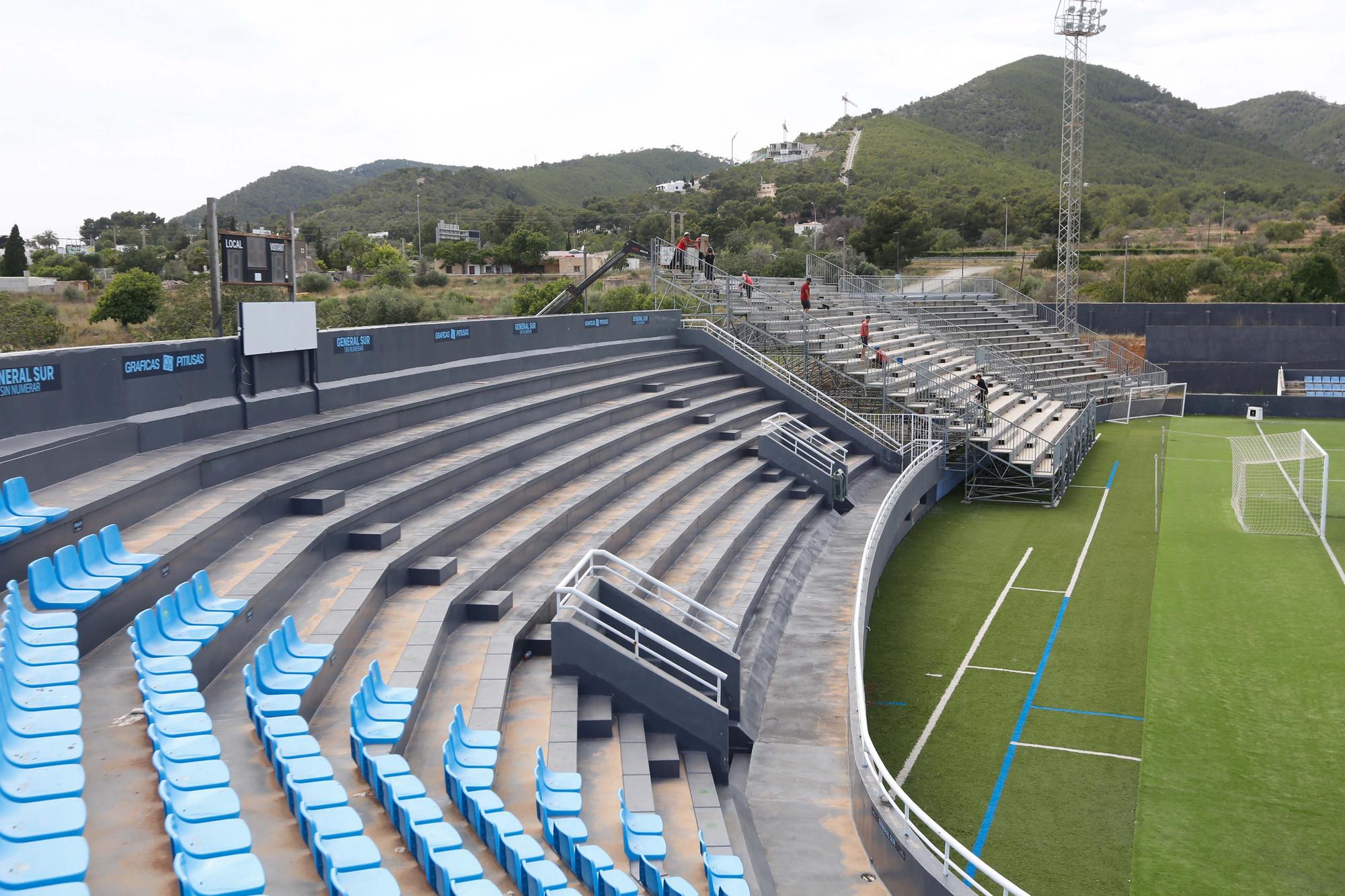 Empieza la transformación del estadio de Can Misses en Ibiza