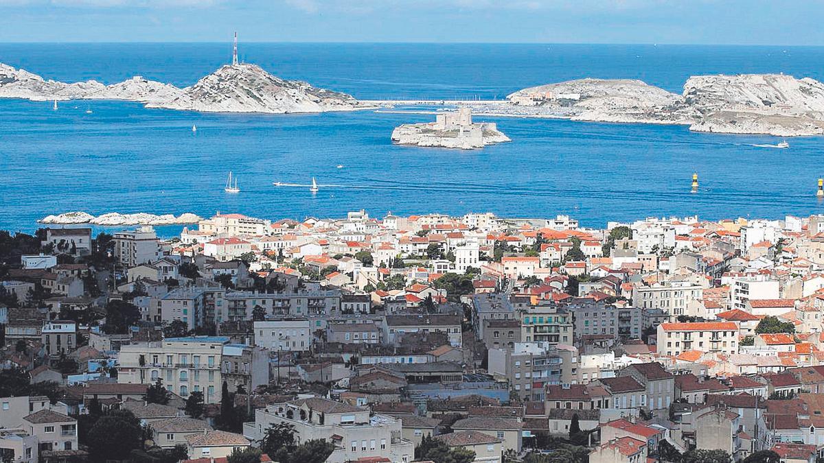 Vista panorámica desde la basílica de Notre-Dame de la Garde.