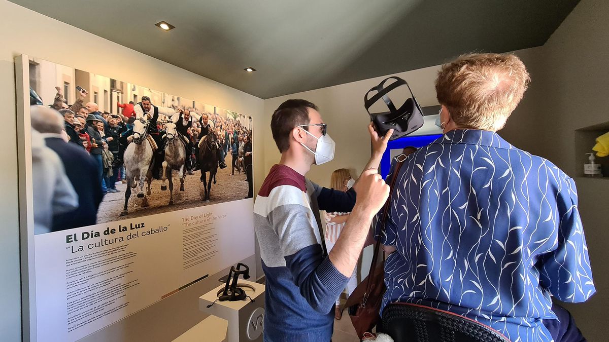 Gafas de Realidad Virtual en el Centro de Interpretación.