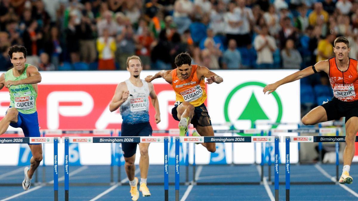 Jesús David Delgado, sexto de Europa en 400 m vallas.