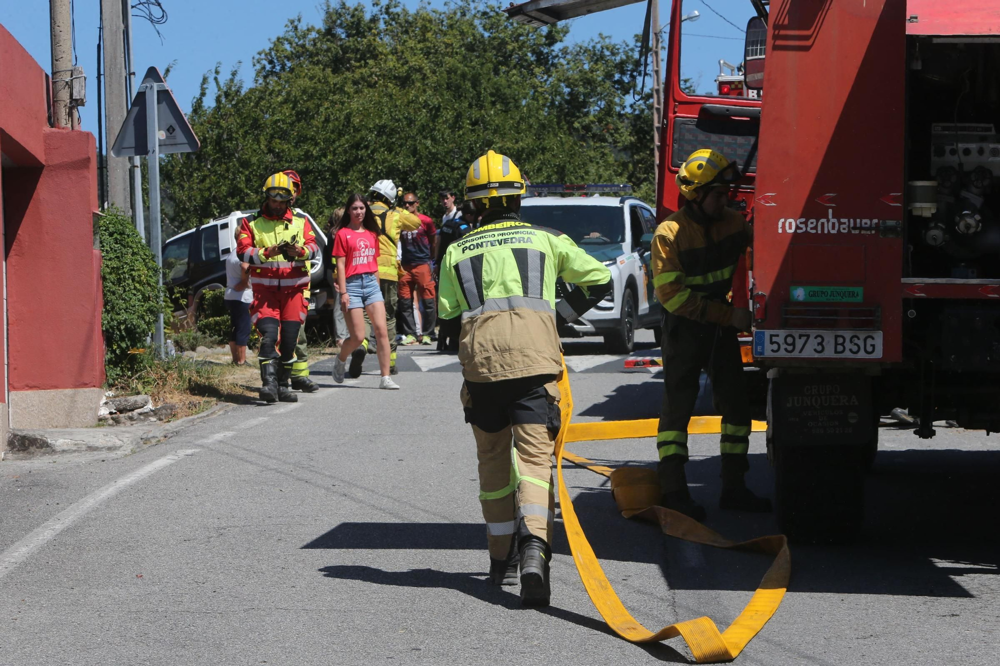 Segundo incendio en dos días en Bueu (I)