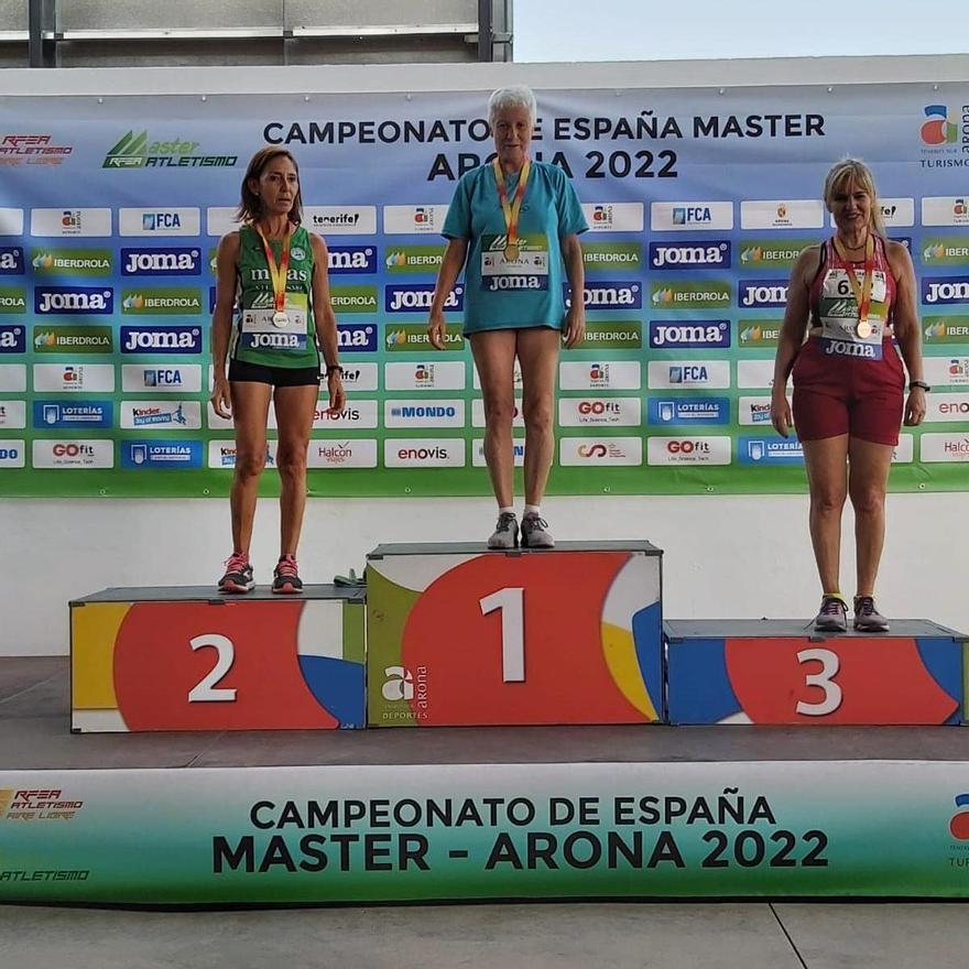 Merche Cano, medalla de oro en 100m.