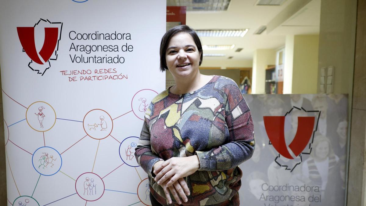 Margarita Lambán, responsable de programas de la Coordinadora Aragonesa de Voluntariado.