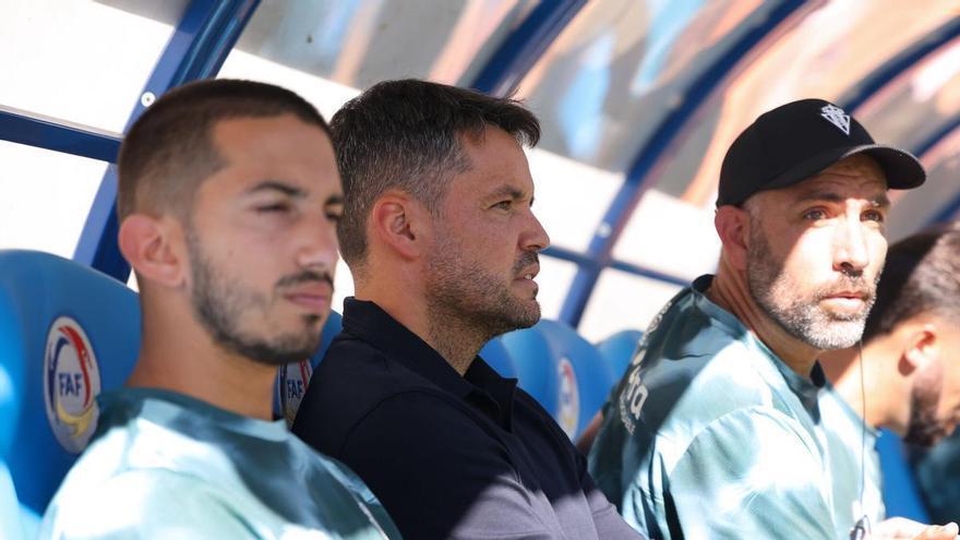 Larcamón, entrenador del Sporting de Gijón, tras ganar en Andorra: "Ya estamos jugando el derbi"
