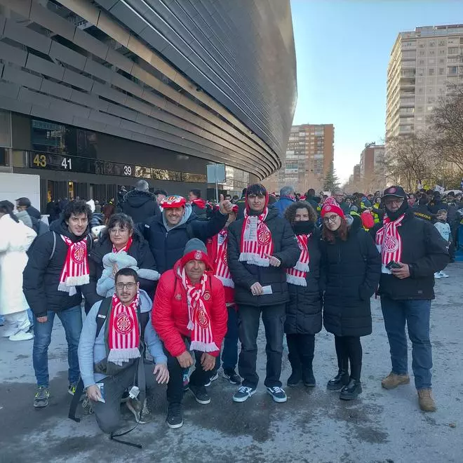 L'afició del Girona ja es fa notar al Bernabéu