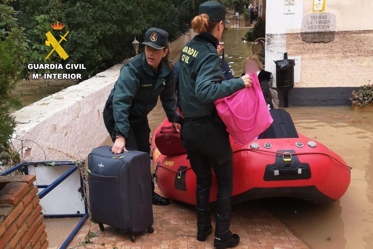 Desalojo del Balneario La Virgen.