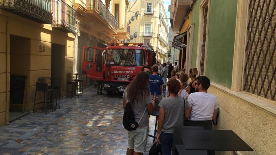 Incendio en la calle Honda