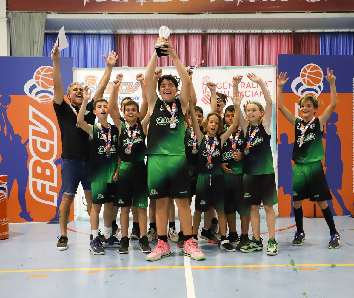 Los campeones esta temporada en Minibasket