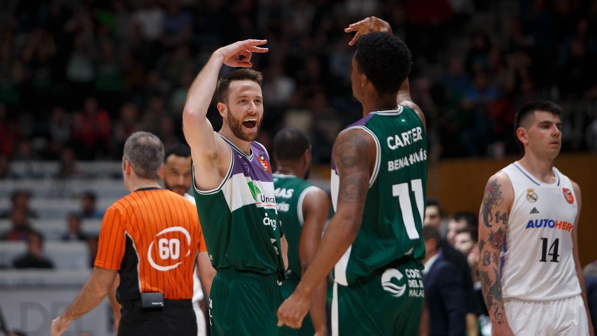 El Unicaja ya superó al Real Madrid en la Copa de Badalona 2023.