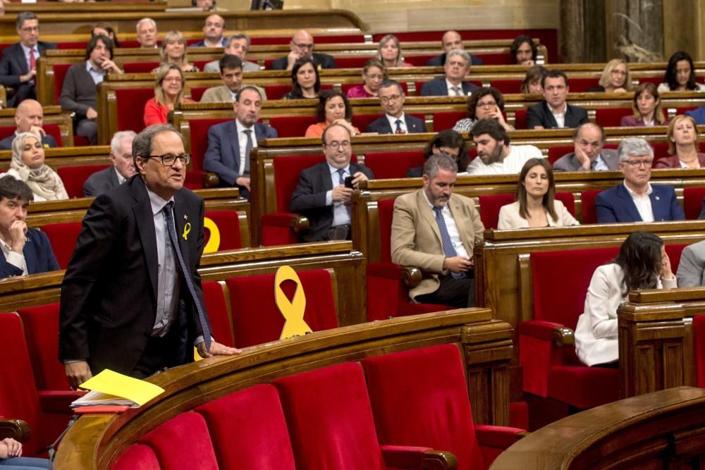 Ple d'investidura de Quim Torra