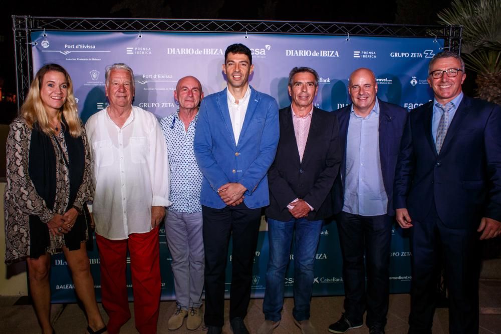 Daniela Alvarado (Playasol), Joan Riera (Can Alfredo), Javier Mariño (Fomento de Turismo), Alejandro Sancho, Joan Serra, José Luis Benítez (gerente de la Asociación Ocio de Ibiza) y Alfonso Rojo.