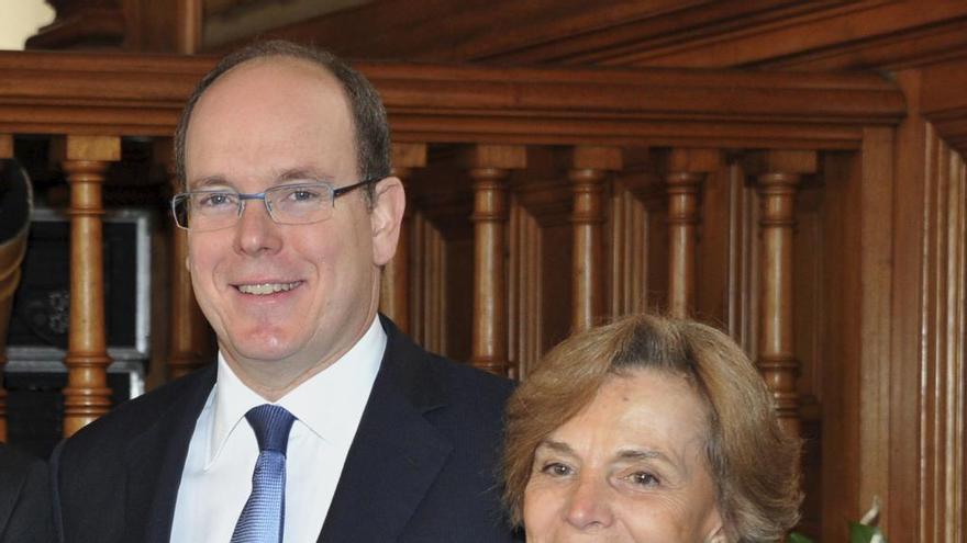 Sylvia Earle, junto al Príncipe Alberto II de Mónaco