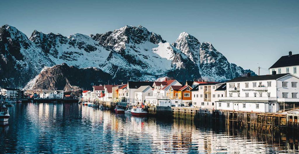 Henningsvær village at the lofoten