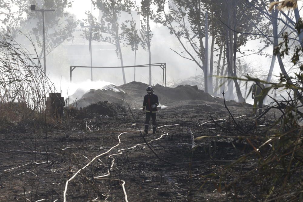 Sofocado un incendio que ha afectado a 100m2 en Puente Tocinos