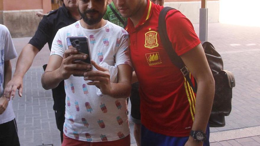 Munir llega a Castellón con la selección sub 21