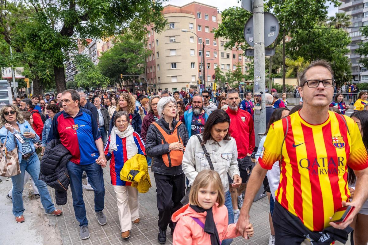 Así está el Camp Nou antes del decisivo partido del Barça femenino contra el Bayern