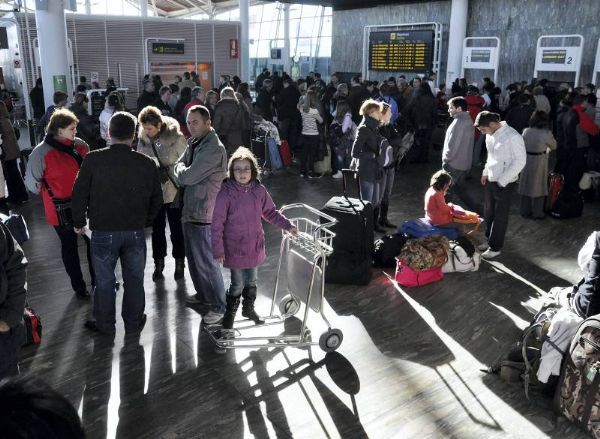 La huelga en el Aeropuerto de Zaragoza