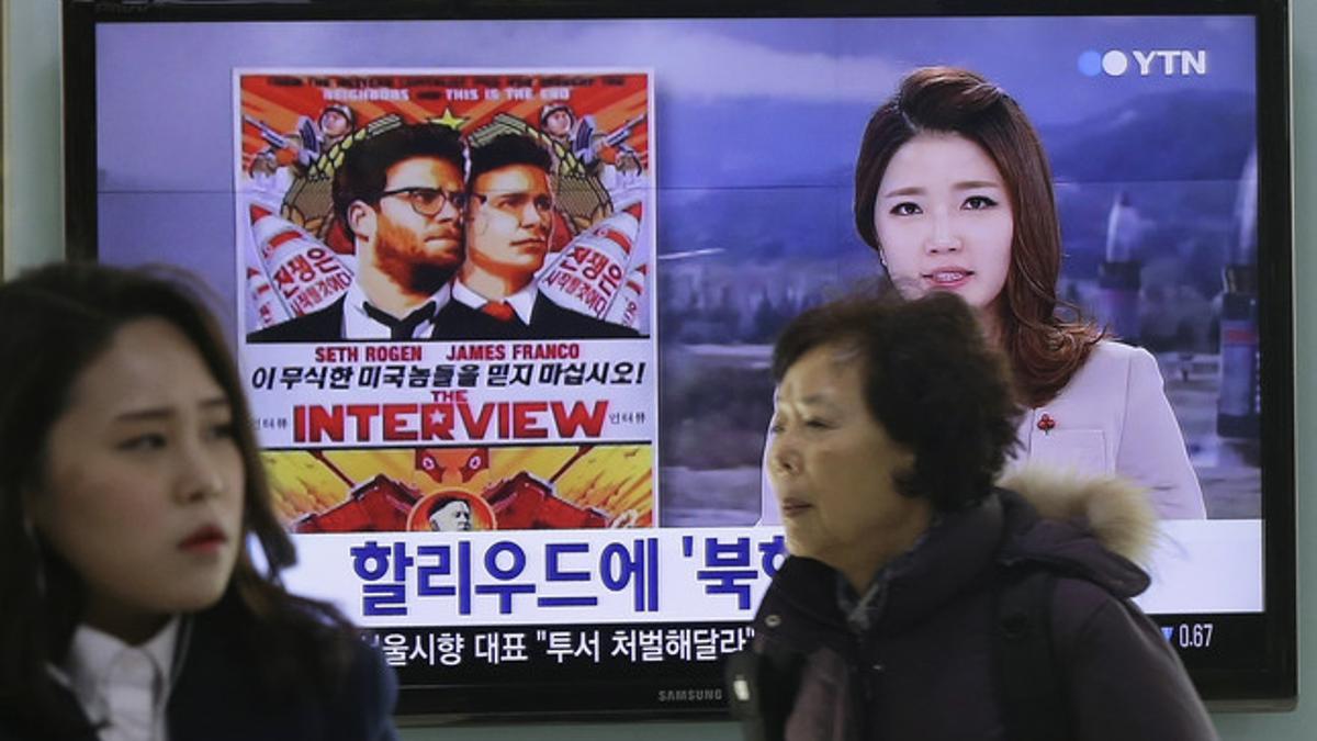 Los informativos de Corea del Sur anuncian el conflicto causado por la película &quot;La entrevista&quot;