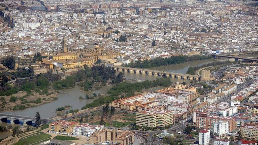 Vista aérea del casco histórico de Córdoba.