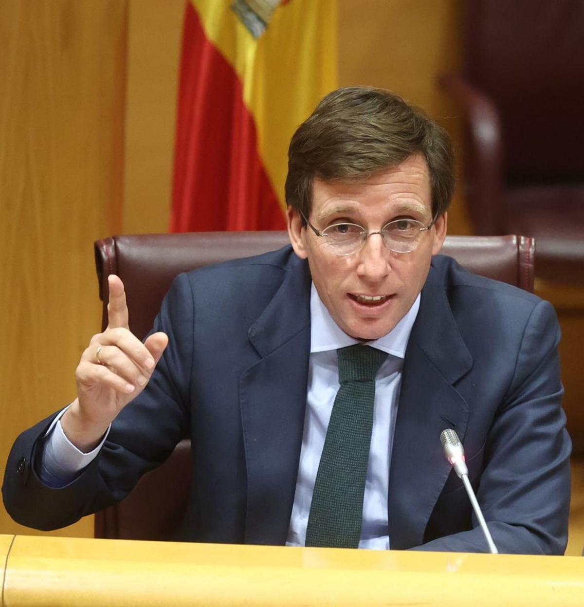 José Luis Martínez-Almeida, ahir a la Comissió d’Habitatge del Senat.