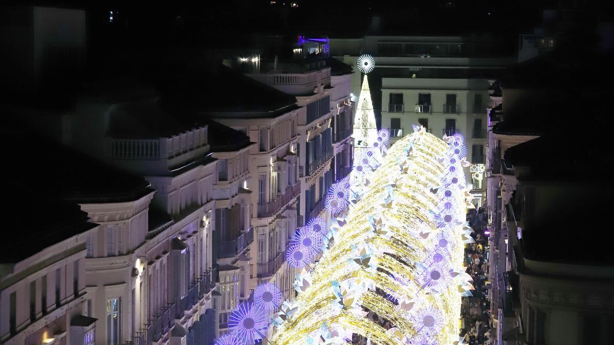 Encendido de las luces de Navidad en Málaga 2021