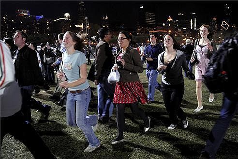 Alegría y celebraciones en la noche electoral