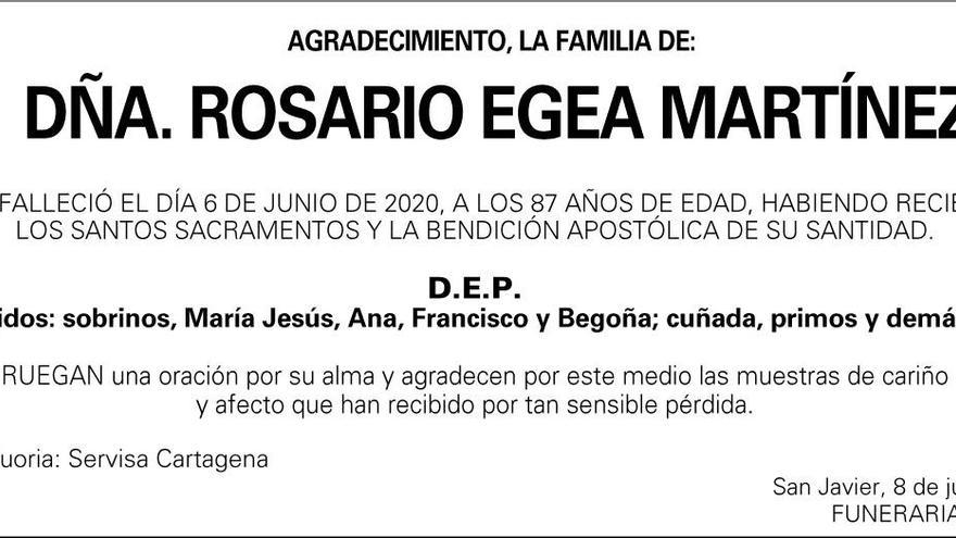 Dª Rosario Egea Martínez