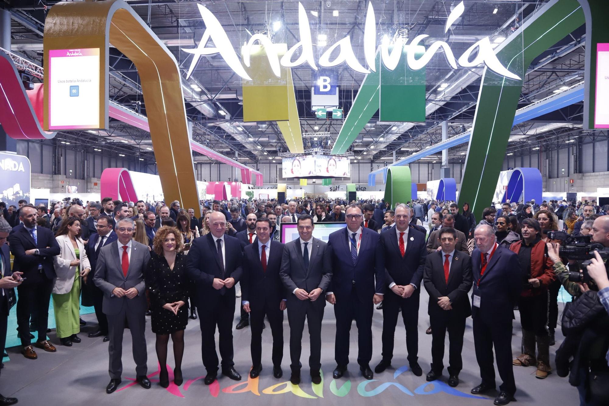 Inauguración del pabellón de Andalucía en la Feria de Turismo Fitur 2023