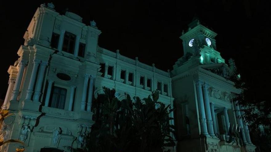 Imagen de la fachada del Ayuntamiento de Málaga.