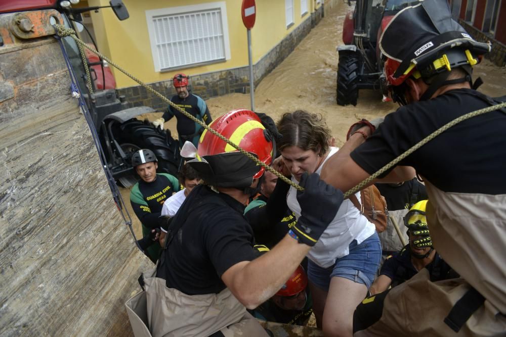 Gota fría en Los Alcázares: Inundaciones, rescates y destrozos