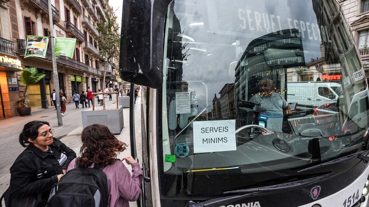 Afectaciones por la huelga de autobuses en Barcelona