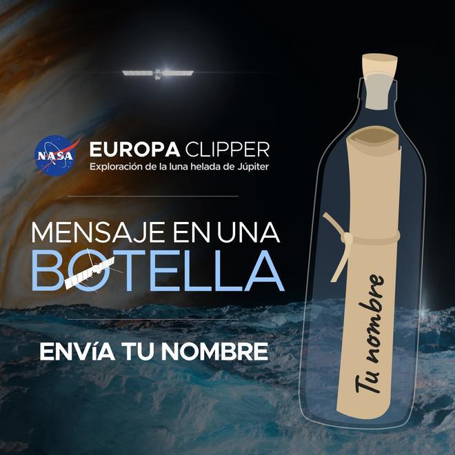 Mensaje en una botella NASA Júpiter