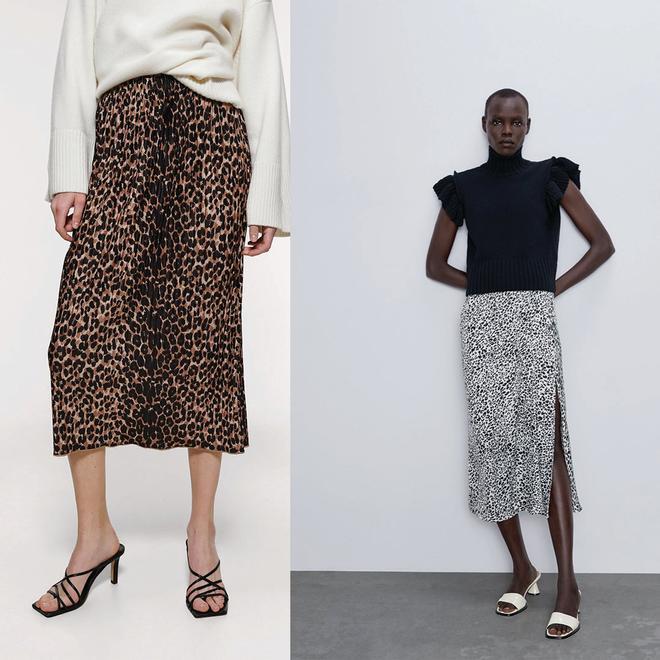 Faldas de Zara animal print