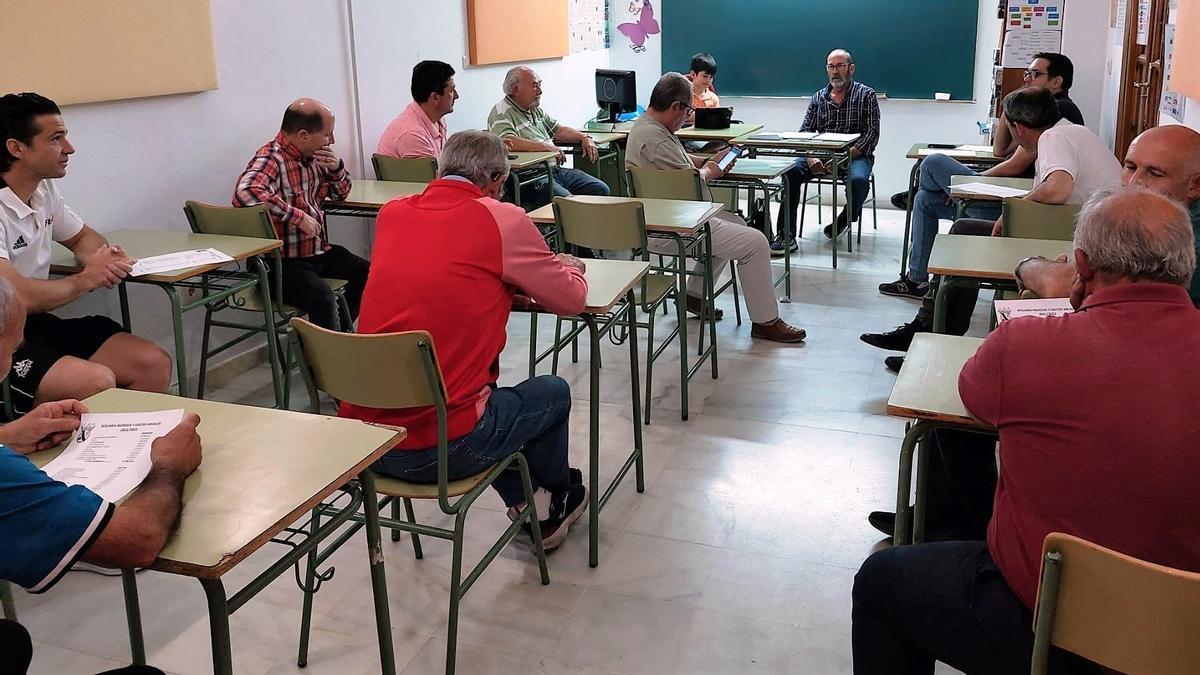 Asamblea de socios en la que Cubero presentó su dimisión